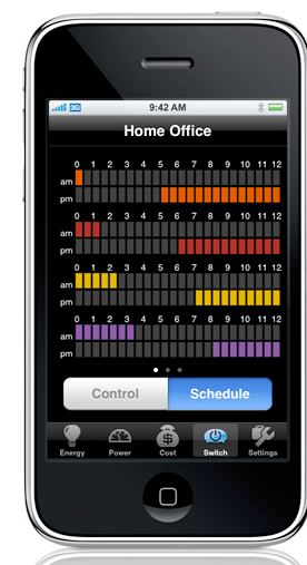 Illustration for article titled Visible Energy UFO Power Strip Gets Its Commands From Your iPhone